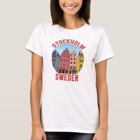 ストックホルムスウェーデン Tシャツ (正面)