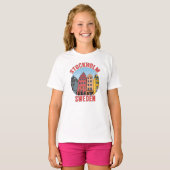 ストックホルムスウェーデン Tシャツ (正面フル)