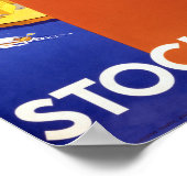 ストックホルムヴィンテージ旅行ポスター復元 ポスター (角)