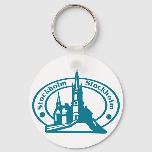 ストックホルム切手 キーホルダー (正面)