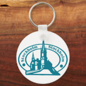 ストックホルム切手 キーホルダー (正面)