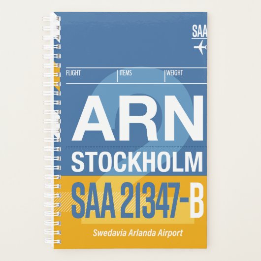 ストックホルム旅行プランナー 2026 プランナー手帳 (正面)