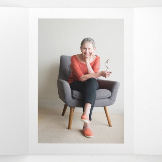 ストックホルム春お祝いオブ・ライフ・プログラム 三つ折り招待状 (内部中)