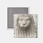 ストックホルム獅子像スウェーデン写真 マグネット (正面/裏面)