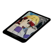 ストックホルム症候群 絵画をプリントした マグネット (左側)