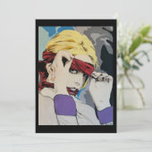 「ストックホルム症候群」絵画 小規模プリント 招待状 (スタンド正面)
