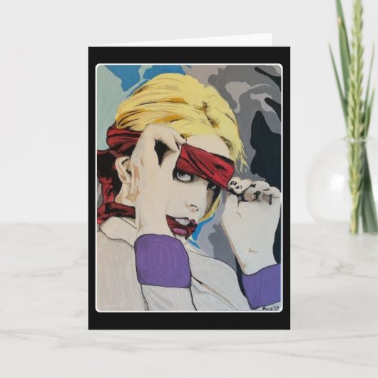 ストックホルム症候群 絵 サンキューカード (正面)