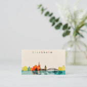 ストックホルム都市スカイライン 名刺 (スタンド正面)