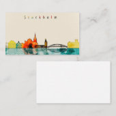 ストックホルム都市スカイライン 名刺 (正面/裏面)