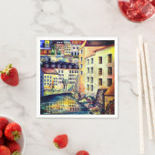 ストックホルム – スウェーデンの旧市街，ガムラスタン スタンダードカクテルナプキン (インサイチュ)