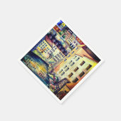 ストックホルム – スウェーデンの旧市街，ガムラスタン スタンダードカクテルナプキン (角)