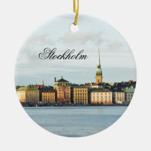 ストックホルム、スウェーデンのGamla Stan セラミックオーナメント