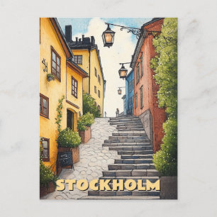 ストックホルム・スウェーデン旅行 ポストカード
