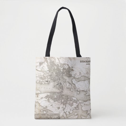 ストックホルム、スウェーデン トートバッグ (正面)