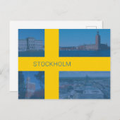 ストックホルム – スウェーデン ポストカード (正面/裏面)
