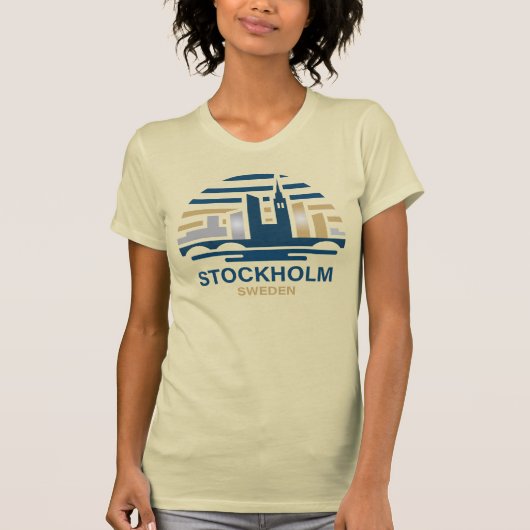 ストックホルム スウェーデン ヨーロッパ Tシャツ (正面)