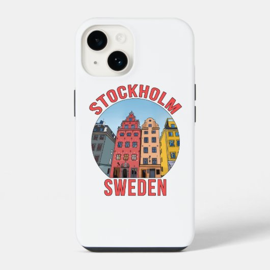 ストックホルム スウェーデン iPhoneケース (裏面)