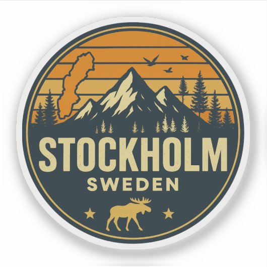 ストックホルム, スウェーデン Sverige シール (正面)