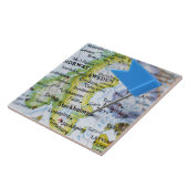 ストックホルム、地図のスウェーデンに置かれるピンの地図を描いて下さい タイル (側面)