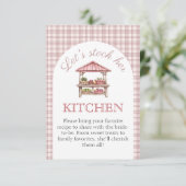 ストックマイキッチンレシピブライダルシャワーカード エンクロージャーカード (スタンド正面)