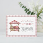 ストックマイキッチンレシピブライダルシャワーカード エンクロージャーカード (スタンド正面)