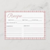 ストックマイキッチンレシピブライダルシャワーカード エンクロージャーカード (裏面)