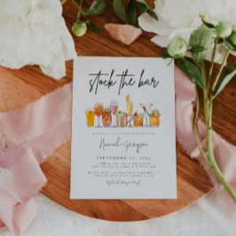 ストックモダンザバーカップルシャワー招待状 招待状