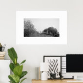 ストックリー黒白ゴルフコースポスター ポスター (ホームオフィス)