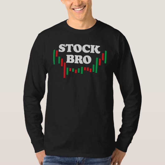 ストック兄弟！キャンドレおもしろいステック株価取引I Tシャツ (正面)