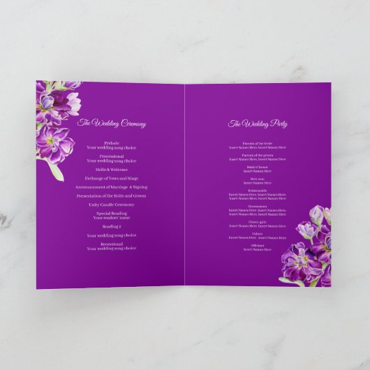 ストック花パープルウォーター結婚カラーアート プログラム (内部)