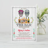 「ストック・ザ・バー」ハロウィン スカル 招待状 (スタンド正面)