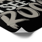 ストップおもしろい車は岩の地質学者ロックHunを見る ポスター (角)