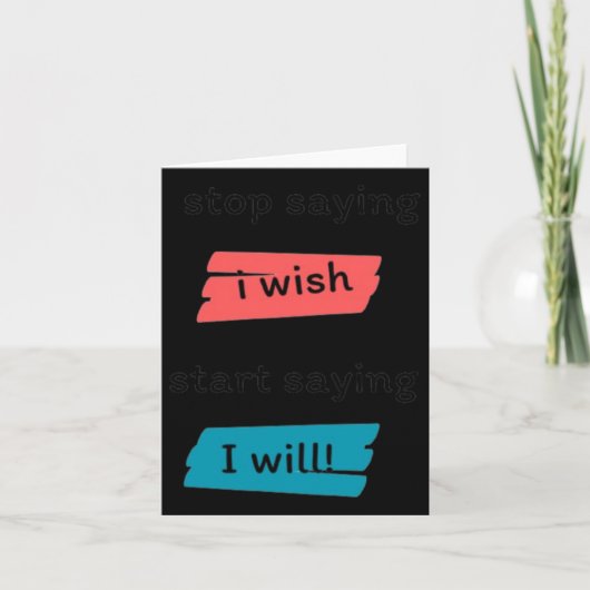 ストップことわざスタートことわざI will Will Sticker カード (正面)