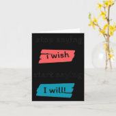 ストップことわざスタートことわざI will Will Sticker カード (黄色い花)