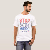 ストップことわざ Tシャツ (正面フル)