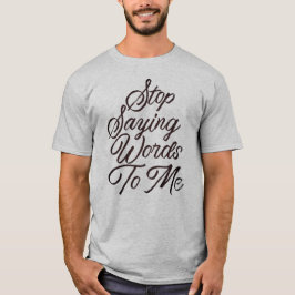 ストップことわざ Tシャツ