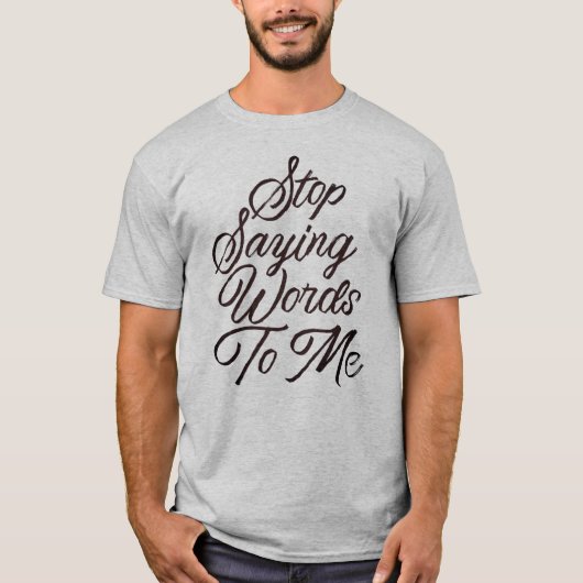 ストップことわざ Tシャツ (正面)