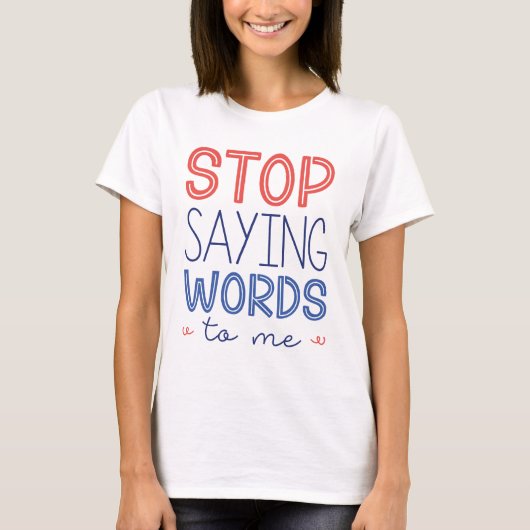 ストップことわざ Tシャツ (正面)