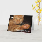 ストップすぐ カード (黄色い花)