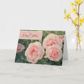 ストップとバラのにおい – 誕生日カード カード (黄色い花)