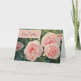 ストップとバラのにおい – 誕生日カード カード