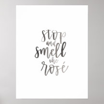 ストップとバラの匂いを嗅ぐ' -バーカートのアート