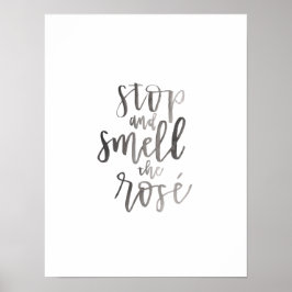 ストップとバラの匂いを嗅ぐ' -バーカートのアート ポスター
