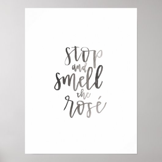 ストップとバラの匂いを嗅ぐ' -バーカートのアート ポスター (正面)