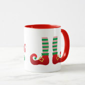 ストップのまわりにクリスマスおもしろいことわざ マグカップ (正面右)