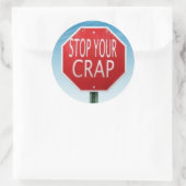 ストップのストップ印 ラウンドシール (バッグ)