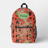 ストップの香り プリントバックパック (正面)