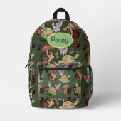 ストップの香り プリントバックパック (正面)