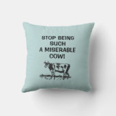 ストップひどい牛だ！ クッション (裏面)