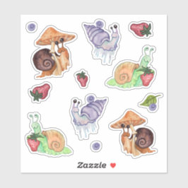 ストップイチゴの水の色のカタツムリの香り シール